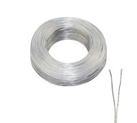 ZoZoMaiy 20M Câbles Flexibles 24 AWG Transparent Diamètre: 1,8 x 3,6 mm Éclairage guirlandes lumineuses