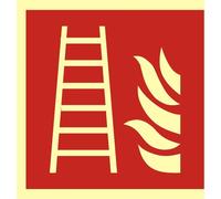 Zp-06 Iso Fire Sign 15X15 Fire Ladder Photoluminescent Board