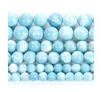 ZP Perles de pierre naturelle domestiques larimar rondes perles lâches pour la fabrication de bijoux bracelet à aiguille DIY 6-10 MM Y108 (Color : H9296, Item Diameter : 8mm about 48 pcs)