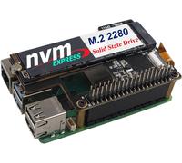 ZP511 PCIe to M.2 Key-M NVMe SSD Hard Drive Adapter Board PIP PCIe Peripheral Board Compatible with Raspberry Pi 5 Support Official Pi5 Active Cooler.[V336]