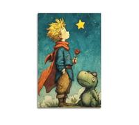 ZPAOWUFB Poster décoratif sur toile « The Little Prince and Dinosaur Friend » - Impression d'art moderne pour chambre à coucher - 20 x 30 cm