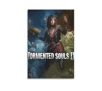 ZPAOWUFB Tormented Souls II - Poster décoratif sur toile - Impression d'art moderne pour chambre à coucher - 60 x 90 cm