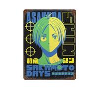 ZPAUEHFB Shin Asakura Sakamoto Days AssassiWall Decor Art Metal Tin Poster Modern Bar Decorations40 x 30 cm