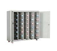 ZPBLWT Armoire à Clés en Acier, Armoire à Clés en Acier de Grande Capacité avec Crochets et Étiquettes Idéal pour Nizer et Sécuriser Les Clés à la Maison ou au Bureau