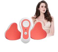 ZPBLWT Masseur de Sein électrique sans Fil, Stimulateur de Massage du Sein Chauffant, 3 Niveaux de Force, 4 Modes, Machine de Massage Anti-affaissement du Sein