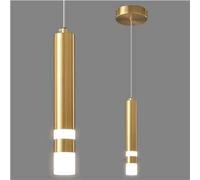 ZPBSJ Lampe Suspendue Moderne Hauteur Réglable LED Or Mini Lampe Suspendue Cuisine île Chambre Chevet Petit Lustre (1-Paquet)