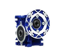 ZPC1CS81 NMRV 030 Réducteur à vis sans fin B14 avec bride B14, rapport de vitesse 10-100 à 90° pour moteurs (gris 63B14 trou 11, NMRV 30 Ratio 30)