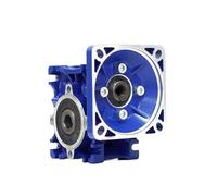 ZPC1CS81 NMRV 030 Réducteur de vitesse à bride servo, rapport de vitesse 10-100 à 90°, pour moteurs (90 x 90 gris servo, rapport NMRV 30 50)