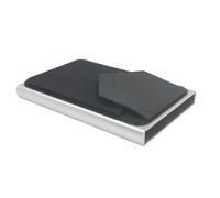 ZPC1CS81 Portefeuille fin en aluminium avec élastique - Pochette arrière pour carte de crédit - Mini portefeuille à ouverture automatique pour cartes bancaires, C, 100x63x10MM