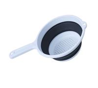 Zpeiran Passoire Pliable en Silicone avec Poignées - Passoire Rétractable et Pliante pour Égoutter Pâtes, Légumes et Fruits - Tamis de Cuisine Peu Encombrant, Facile à Ranger et Nettoyer