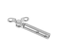 Zpengtai Attaches pour CâBles MéTalliques 1 Paire De Câbles De Pont, Tendeur, Raccord À Bascule, Ancrage avec Vis sans Tête Hexagonale, Clip(for 4mm wire)