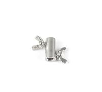 Zpengtai Attaches pour CâBles MéTalliques Attaches À Verrouillage Manuel for Corde Inoxydable 304, 12 Pièces, Boucle Papillon for Clip À Double Câble Métallique Clip(for 1.5mm wire)