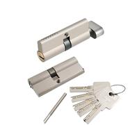 Zpengtai Barillet De Porte 1 Pièces Noyaux De Cylindre De Serrure,Hauteur 29 MM, Un Côté Ouvert, Double Côtés Ouverts, Zinc De Porte Cylindres De Serrures(Double Open)