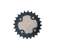 Zpengtai Couronnes Cyclisme 48T 46T 38T 36T 28T 26T 24T BCD 104-64 VTT Plateau en Alliage d'aluminium Roue à chaîne pièces de vélo VTT VTT(64 BCD 24T)