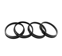 Zpengtai Joint De Moyeux 4 pièces/Lots, Roue de Voiture en Plastique Noir 73.1mm-66.6mm Anneaux centrés sur Le moyeu, Accessoires de Voiture. Bague De Centrage Jante
