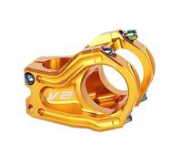 Zpengtai Potence VTT Tige de vélo Descente Plus ou Moins 10 degrés Robinet Tout-Terrain 28.6 * 31.8MM Route VTT Tige Courte(Gold)