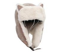 ZPFDSG Chapkas Homme Chapeau d'hiver en Coton Chaud résistant au Froid Chapeau d'oreilles de Chat Femmes Cache-Oreilles Chauds épaissir à Rabat d'oreille Peluche(KQ)