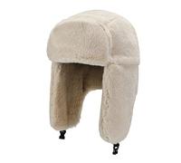 ZPFDSG Chapkas Homme Hiver Cyclisme Ski Chapeau Chaud Cache-Oreilles épaissir Peluche Oreille-flatté for Hommes et Femmes Fourrure Coupe-Vent Casquette Bomber(Beige)