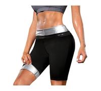 ZPFDSG Gaine Femme Pantalon de sudation amincissant for femme, vêtement de sudation chaud et thermo-perte de poids(Middle pants,L XL)