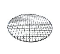 ZPFDSG Grilles de Cuisson Filet de Barbecue Rond en Acier Inoxydable, Grille à rôtir, Tapis de Cuisson for Barbecue, Grille de Camping, Pique-Nique, Accessoire de Cuisine(28cm)
