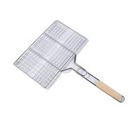 ZPFDSG Grilles de Cuisson Panier de Barbecue Portable en Acier Inoxydable antiadhésif, Grille for Poisson et Hamburger