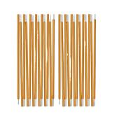 ZPFDSG Poteau de Tente Poteau de Tente en Alliage d'aluminium 1 pièce/2 pièces 4,30 m/3,6 m, Accessoires Remplacement for auvent randonnée(2Pcs Gold 4.30M)