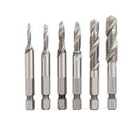 ZPFWDGBRH Tige hexagonale plaquée HSS, filetage métrique, taraud métrique, pour machine M 3 M4 M5 M6 M8 M10 Outils à main (pêche fruits blancs 5)