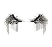 ZPGVWXKO 1 Paire D'épaulettes Unisexes à Pompons, Motif # 2 Argent