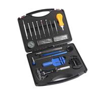 ZPGVWXKO Boîte à Outils Réparation Montre Set Outils Horloger Kit Entretien Ouvre Boîtier Chasse-goupilles Tournevis Pincettes Bloc d'Appui Coffret de