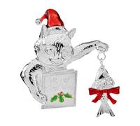 ZPGVWXKO Broche de Noël, épinglette, Corsage, Fêtes, Pêche, Forme Animale Décorative, pour Chapeaux, Femmes, Hommes, Argent