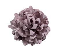 ZPGVWXKO Broche Grande Fleur Ornée d'un Camélia en Satin, épingle de Revers Artisanale pour Mariage et Fête, Violet Clair
