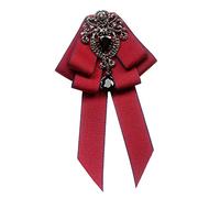 ZPGVWXKO Broche Nœud Papillon pour Femme, épingle, Vêtement Classique, Décoration, Collier Ruban élégant, Bijou, Nœud, Cravate, Broche Ruban pour