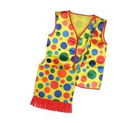 ZPGVWXKO Costume de Clown Original Comprenant Un Gilet et Un Sac pour Spectacles de Rôle