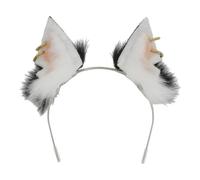 ZPGVWXKO Costume de Marionnette ANIMAL HOLITHING Facile à Utiliser Cosplay Accessoires pour Cheveux - Coiffe à Cerceau pour Bal de Halloween, Noir Blanc