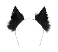 ZPGVWXKO Costume de Marionnette ANIMAL HOLITHING Facile à Utiliser Cosplay Accessoires pour Cheveux - Coiffe à Cerceau pour Bal de Halloween, Noir
