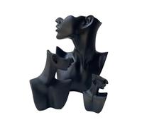 ZPGVWXKO Ensemble de 3 Présentoirs à Bijoux en Forme de Buste, Présentoirs Décoratifs élégants, Noir