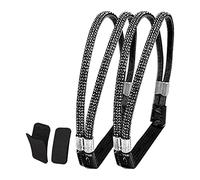 ZPGVWXKO Lacets élastiques Amovibles, Sangles de Rechange pour Chaussures de Femme, Réglables pour éviter Qu'ils Ne Se Desserrent, avec Accessoires, Argent Strass