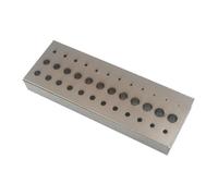 ZPGVWXKO Outil D'horlogerie pour Rivetage, Poinçonnage de 36 Trous, Plaque à Perforer