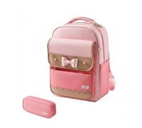 ZPGVWXKO Sac à Dos Scolaire Enfant Cartable Rucksack Sac d'École Conçu pour Droite avec Soutien Du Dos Oxford Déperlant, Array, Rose Petit Modèle, 1re-4e Année, Petit Modèle 1re-4e Année