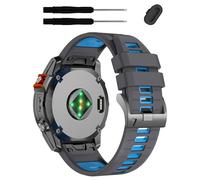 ZPJPPLX Bracelet de montre 26 mm à ajustement rapide compatible avec tactix8 Fenix8 51 mm/Fenix 7X 6X Pro 5X Plus, bracelet en silicone souple pour Garmin Tactix7 AMOLED/Enduro 3/2/Descent MK2i/MK3i