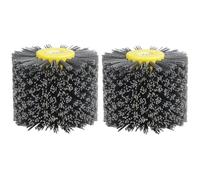 ZPJWYME Lot de 2 brosses en nylon #120 - Grain noir - Pour brosse à poils de 19 mm de diamètre