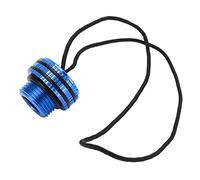 ZPLKKYGR Couvercle Anti-poussière pour réservoir de Carburant, Capuchon ventilé en Alliage d'aluminium, Accessoire d'équipement de plongée avec Corde de Fixation, diamètre de (Bleue)