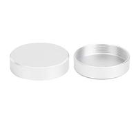 ZPLKKYGR Couvercle arrière d'objectif entièrement métallique, 2 pièces, Accessoire pour Objectif de caméra M39, Argent