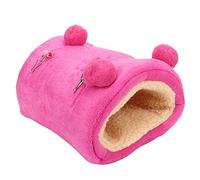 ZPLKKYGR pour Hamster, flanlette épaississeur Mini hamac Chaud de Animal de Compagnie, Lits de balançoire de Maison de nid de Sommeil Suspendu pour hérisson d'écureuil, Habitat (Rose)