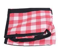 ZPLKKYGR pour Sacs de Rangement, organisateurs de Grande capacité avec poignées, pour Les Voyages à Domicile, Tissu Oxford 600D Durable, fenêtre Transparente, Conception étanche à (Plaid Rouge)