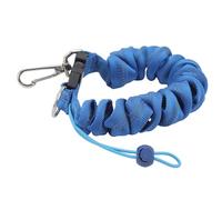 ZPLKKYGR Sangle de plongée, dragonne enroulée avec Boucle à dégagement Rapide pour appareils Photo et Lampes de plongée, Attache en Acier Inoxydable pour la Photographie (Bleue)