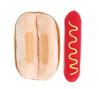 ZPLKKYGR Soft Soft Plux Dog Toy, pour Une Forme de Hot-Dog sonodiable, exquise Doll Toys for Cats Dogs