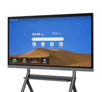 ZPNUZDU Tableau intelligent 4K de 65", certifié Google EDLA avec caméra AI 50 MP, tableau blanc numérique tactile 40 points, Android 14, 8 + 128 Go, SmartBoard pour salle de ureau, maison