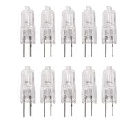 Zpoicaegn 10x G4 HALOGENE 10W ampoules Bulb Blanc Chaud 12V 3000K