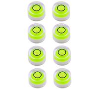 Zpoicaegn 8 PièCes Mini Niveau à Bulle Circulaire Niveaux à Bulle InclinomèTres pour TéLescope de Nivellement, TréPied, 10X6Mm, Non AdhéSif
